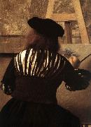 VERMEER VAN DELFT, Jan, The Art of Painting (detail) eqt